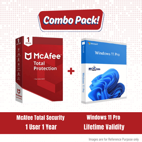 McAfee Total Security (1U/1Y) + Windows 11 Pro Combo