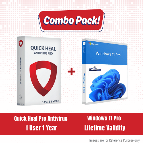 Quick Heal Pro (1U/1Y) + Windows 11 Pro Combo