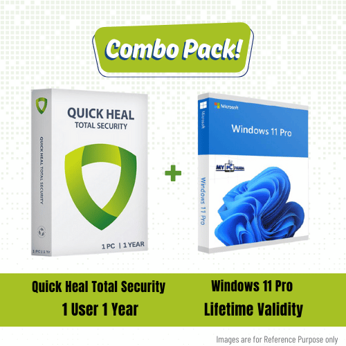 Quick Heal Total Security (1U/1Y) + Windows 11 Pro Combo